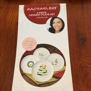 Rachael Ray Holiday Porcelain Plate Set